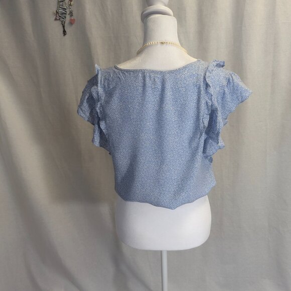 Ivy + Main Size Medium Crop Top Baby Blue - Picture 12 of 12